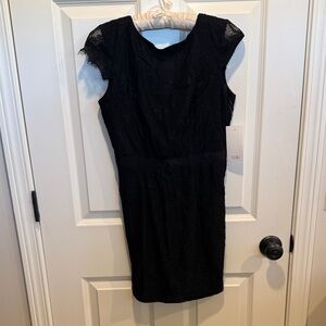 Tobi Black Lace Mini Dress